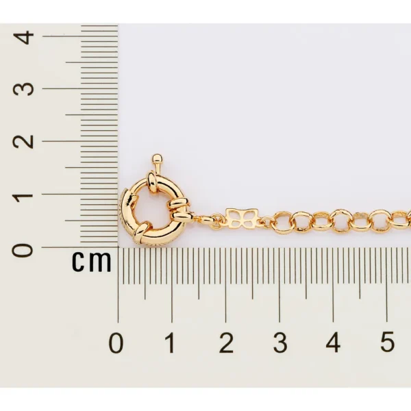 GARGANTILHA BANHADA A OURO 18K FIO PORTUGUES - TAM.42 - Image 2