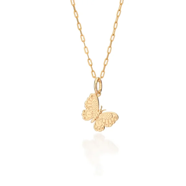 PINGENTE BORBOLETA BANHADO A OURO 18K - TAM.ÚNICO - Image 2