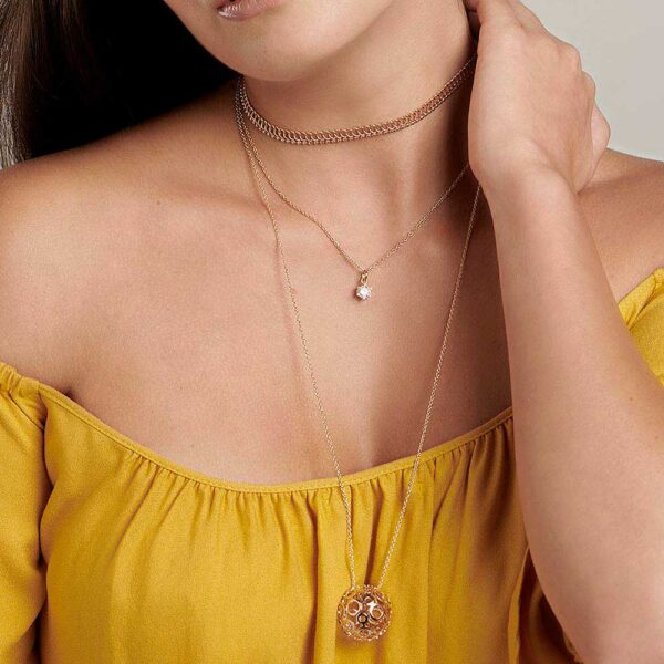 GARGANTILHA CHOKER BANHADA A OURO 18K - TAM.38 - Image 4