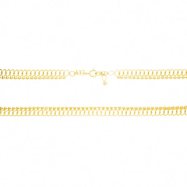 GARGANTILHA CHOKER BANHADA A OURO 18K - TAM.38 - Image 2