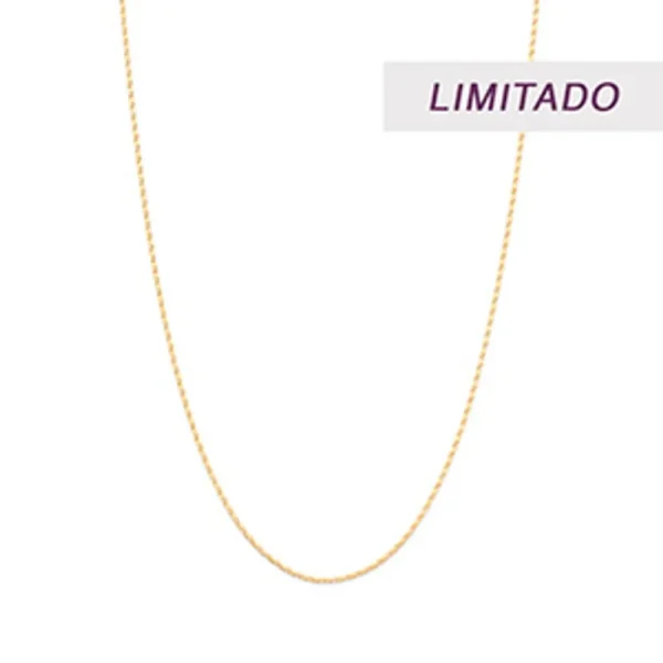 GARGANTILHA BANHADA A OURO 18K - TAM.50