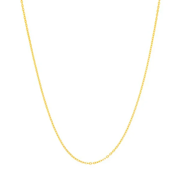 CORDÃO BANHADO A OURO 18K FIO CADEADO BATIDO - TAM.50