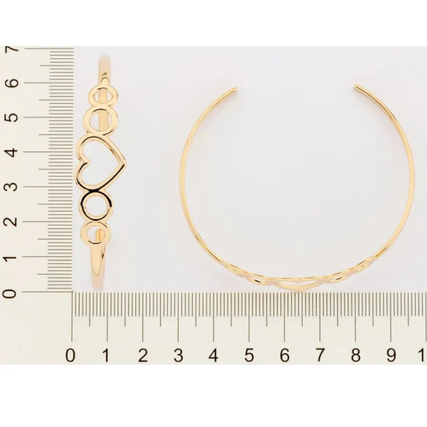 BRACELETE BANHADO A OURO 18K - TAM.65 - Image 3