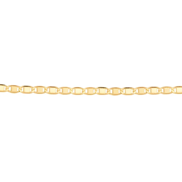 GARGANTILHA ELO PIASTRINE BANHADA A OURO 18K - TAM: 50 - Image 2
