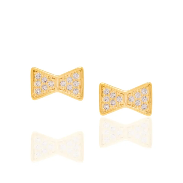 Brincos JOIA BANHADA OURO 18K - TAM.ÚNICO