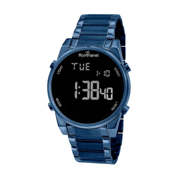 RELÓGIO DIGITAL LCD AZUL ESCURO