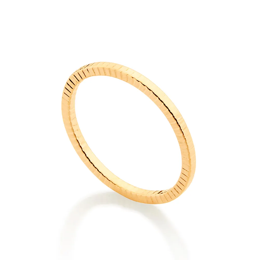 ANEL SKINNY BANHADO A OURO 18K