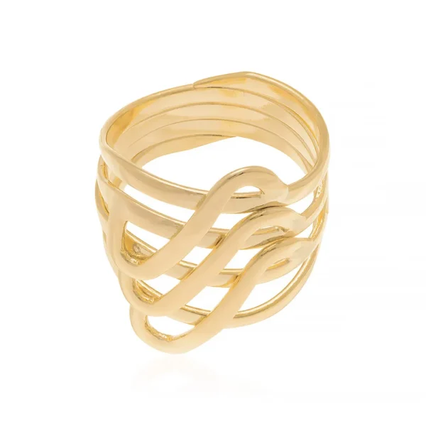 ANEL BANHADO A OURO 18K - TAM 18 - Image 3