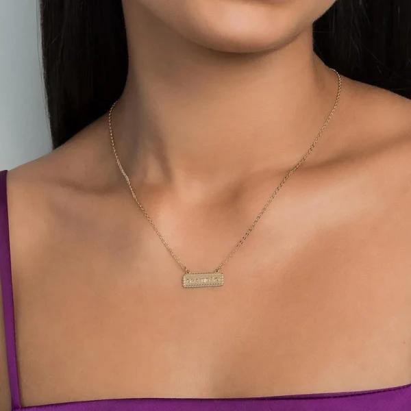 GARGANTILHA GRATIDÃO BANHADA A OURO 18K - TAM.50 - Image 2