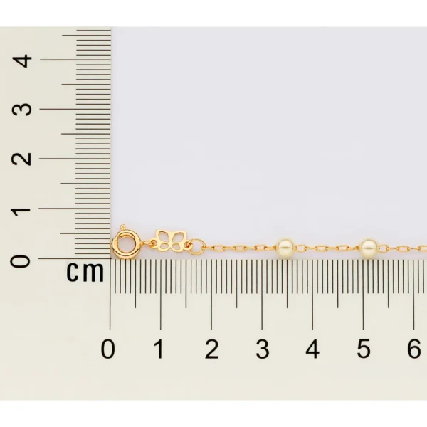 GARGANTILHA BANHADA A OURO 18K COM PÉROLAS SINTÉTICAS - TAM.42 - Image 4