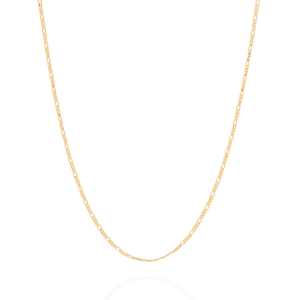 GARGANTILHA 3X1 BANHADA A OURO 18K - TAM.50