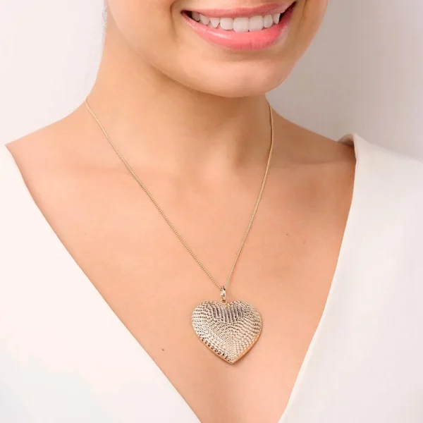 MAXI PINGENTE CORAÇÃO BANHADO A OURO 18K - TAM.ÚNICO - Image 2