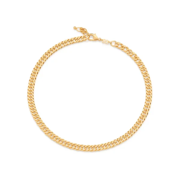 GARGANTILHA BANHADA A OURO 18K - TAM.42