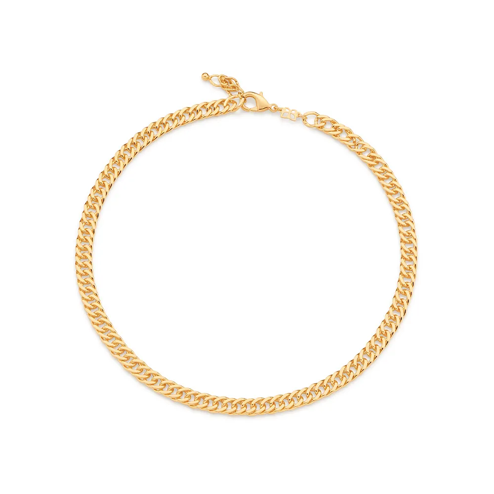 GARGANTILHA BANHADA A OURO 18K - TAM.42