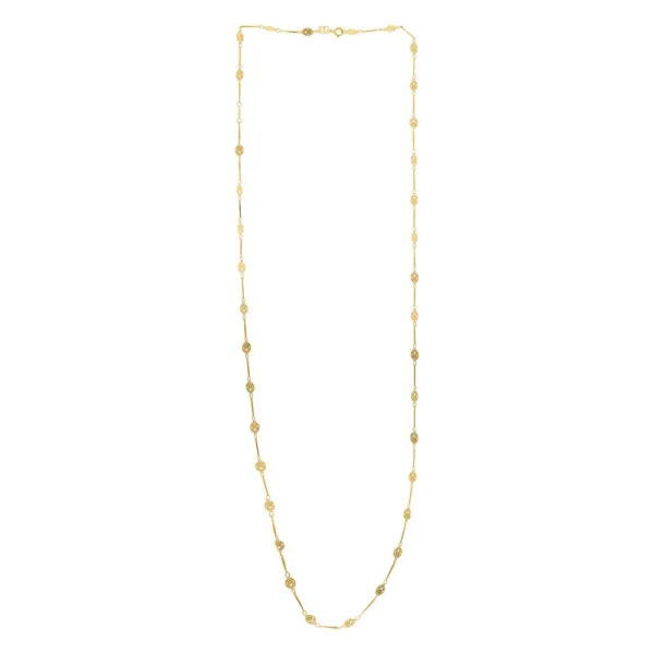 CORDÃO BANHADO A OURO 18K - TAM.85