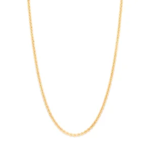 GARGANTILHA BANHADA A OURO 18K - TAM.42