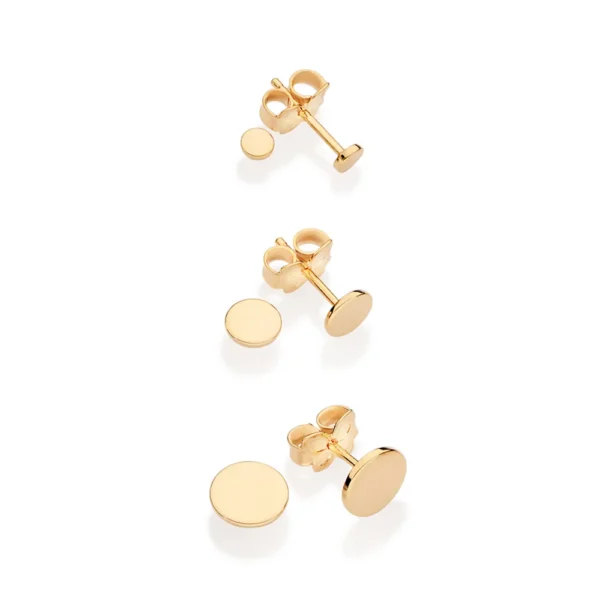 KIT BRINCO REDONDO BANHADO A OURO 18K - TAM.ÚNICO - Imagem 2