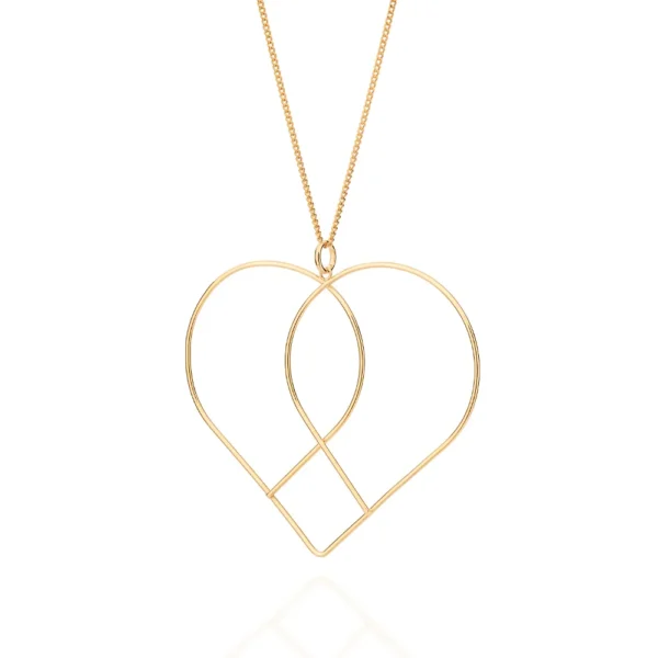 MAXI PINGENTE CORAÇÃO BANHADO A OURO 18K - TAM.ÚNICO - Image 2