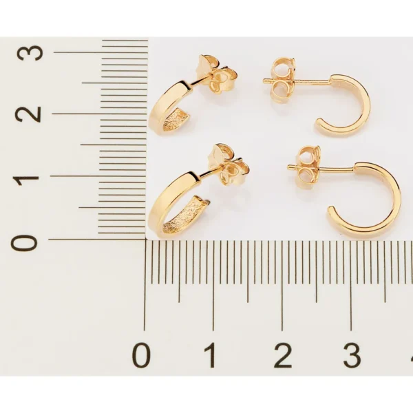 KIT BRINCO MEIA ARGOLAS BANHADO A OURO 18K - TAM.ÚNICO - Imagem 4