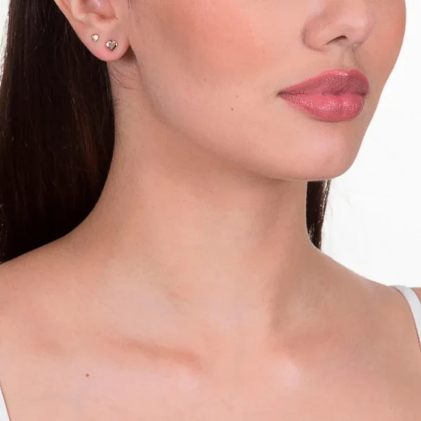 KIT BRINCOS BANHADOS A OURO 18K CORAÇÃO - TAM.ÚNICO - Imagem 2