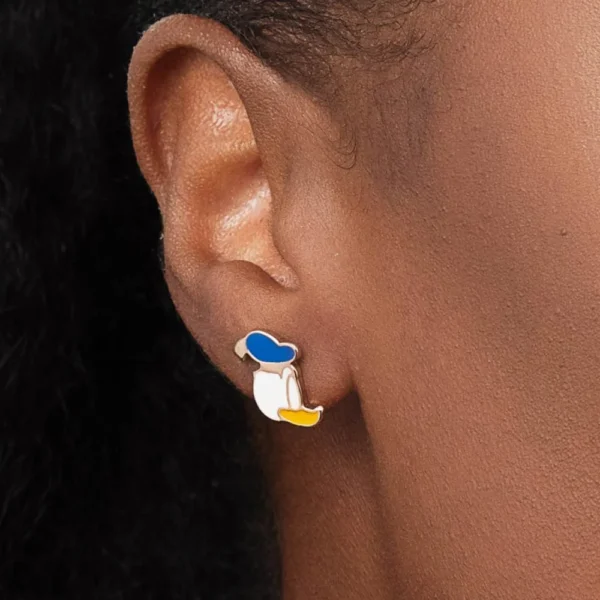 BRINCO DONALD E MARGARIDA BANHADO A OURO 18K COM APLICAÇÃO DE RESINA - TAM.ÚNICO - Image 3