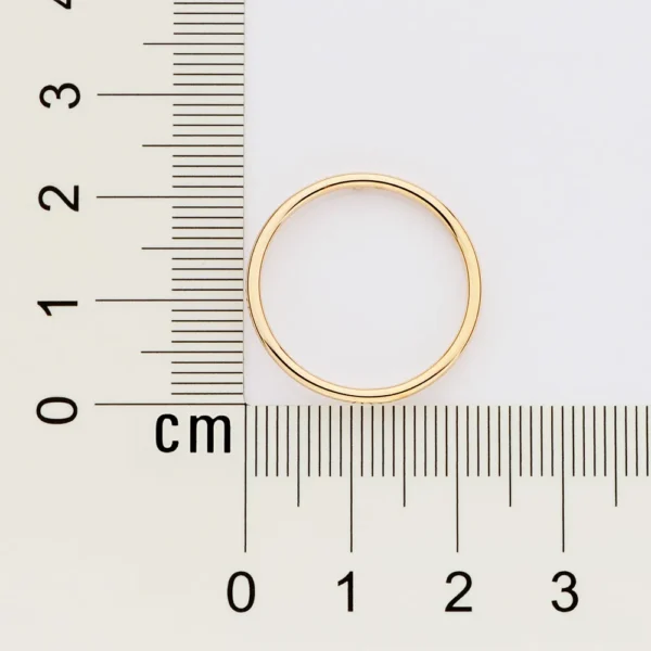 BRINCO ARGOLA FRONTAL BANHADO AO OURO 18K - TAM.ÚNICO - Imagem 3
