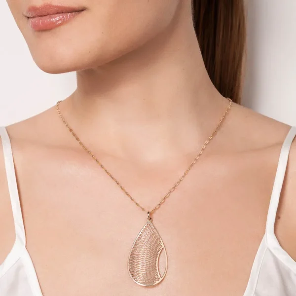 MAXI PINGENTE GOTA BANHADO A OURO 18K - TAM.ÚNICO - Image 2