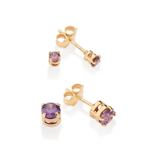KIT BRINCO BANHADO A OURO 18K COM ZIRCÔNIAS - TAM.ÚNICO - Image 2