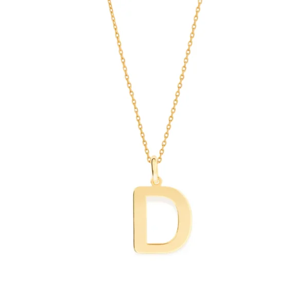 PINGENTE LETRA BANHADO A OURO 18K -LETRA D - TAM.ÚNICO - Image 2