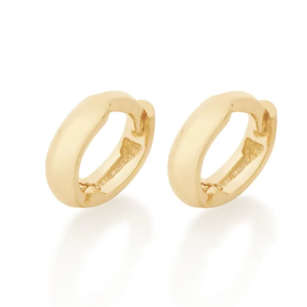 BRINCO ARGOLA BANHADO A OURO 18K