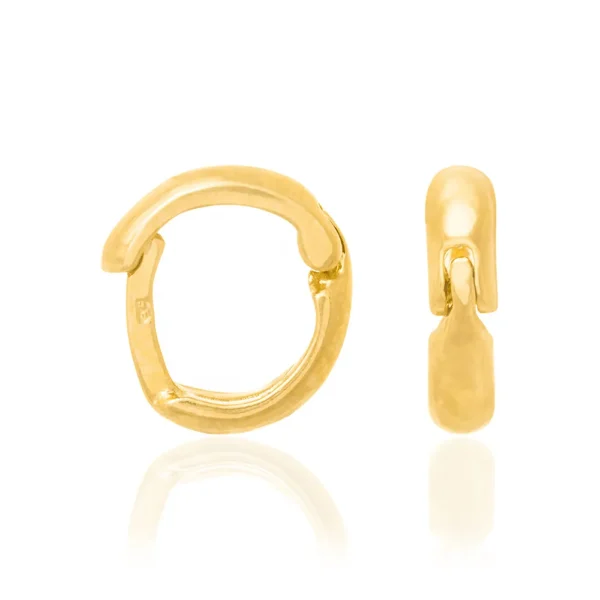BRINCO ARGOLA BANHADO A OURO 18K - Imagem 2
